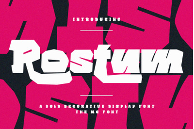 Rostum Bold Decorative Display Font