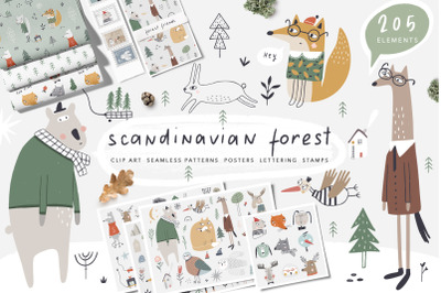斯堪的纳维亚森林| 205个元素