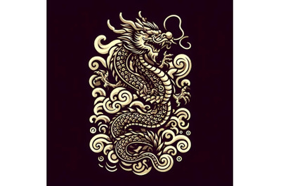 Dragon vector chinese traditional design