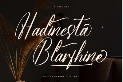 Hadinesta Blarfhine - Modern Handwritten Font