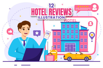 12 Hotel Reviews Illustration