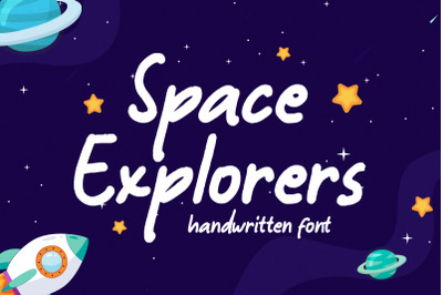 Space Explorers - Handwritten Font