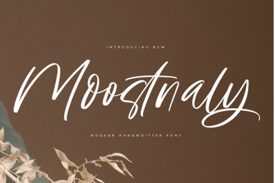 Moostnaly - Modern Handwritten Font