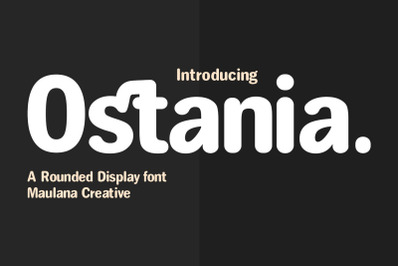 Ostania Rounded Display Font