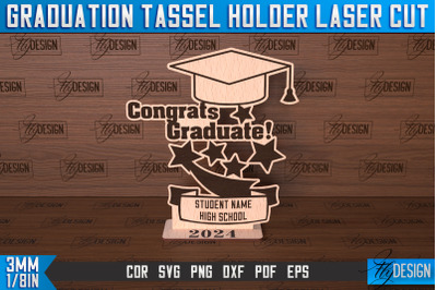 Graduation Tassel Holder Laser Cut | Graduation 2024 Award Design | CN