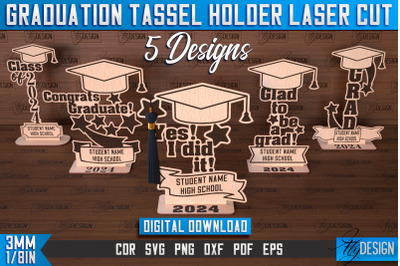 Graduation Tassel Holder Laser Cut | Graduation 2024 Award Design | CN