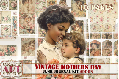 Vintage Mothers Day Junk Journal Pages ADDON