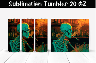 Skeleton Tumbler Wrap 20 oz