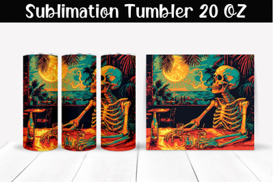 Skeleton Tumbler Wrap 20 oz