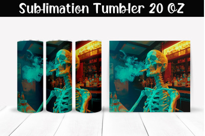 Skeleton Tumbler Wrap 20 oz