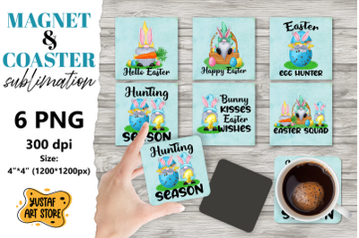 Easter magnet sublimation/Easter coaster sublimation bundle