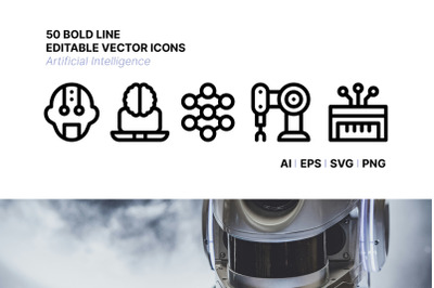 50 artifical intelligence icons