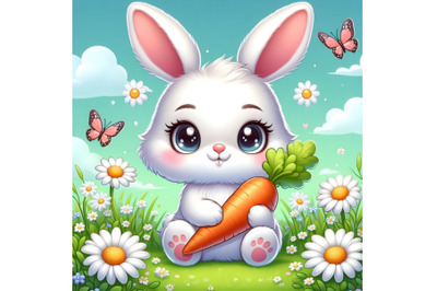 Cute cartoon bunny