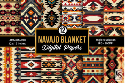 Navajo Blanket Seamless Pattern Digital Papers