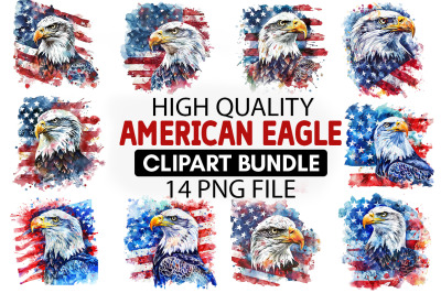American Eagle Clipart Bundle