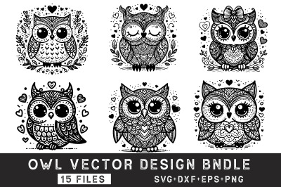 Owl Bird SVG Bundle