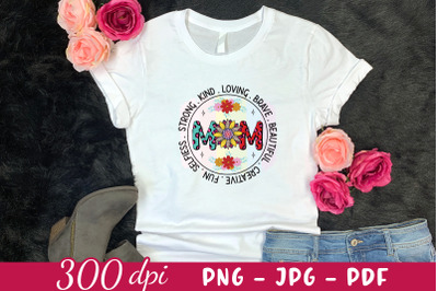 Mom - Mothers Day Sublimation Design