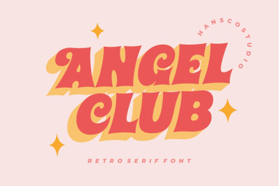 Angel Club Retro Serif Font