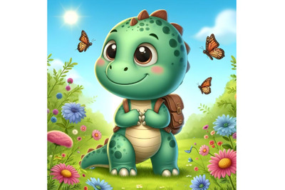 Cute dinosaur cartoon