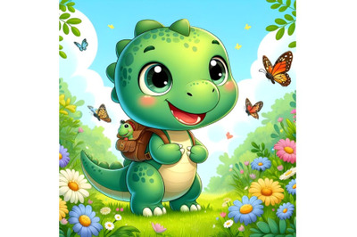 Cute dinosaur cartoon