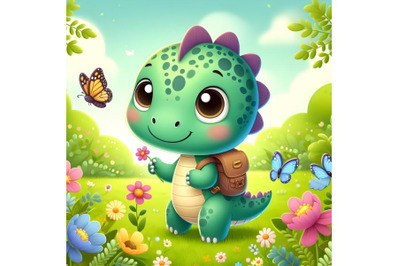 Cute dinosaur cartoon