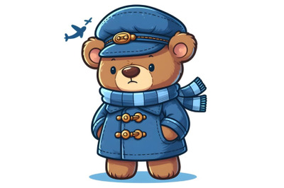 Teddy Bear in blue coat