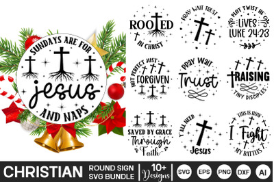 Christian Round Signs SVG Bundle