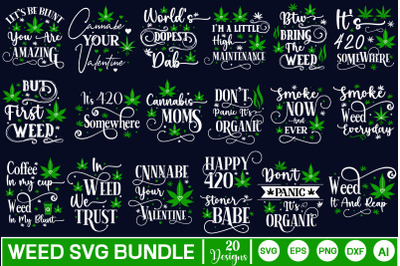 Weed SVG Bundle, Marijuana SVG Bundle, Weed designs, Funny Cannabis