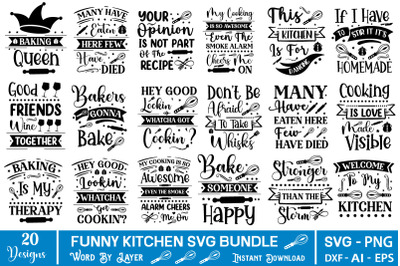 Funny Kitchen SVG Bundle