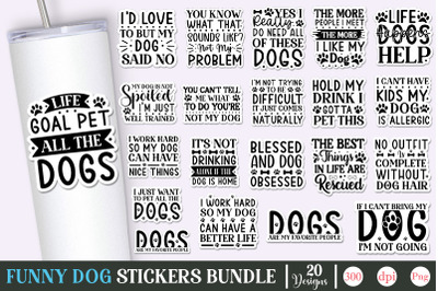 Funny Dog Sticker Bundle