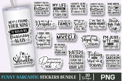 Funny Sarcastic Stickers Bundle