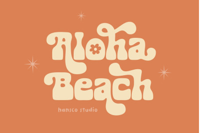 Aloha Beach Retro Cute Font