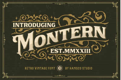 Montern Vintage Typeface