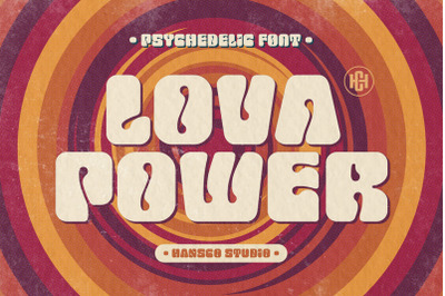 Lova Power Psychedelic Font