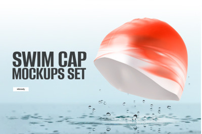 Swim Cap Mockups Set