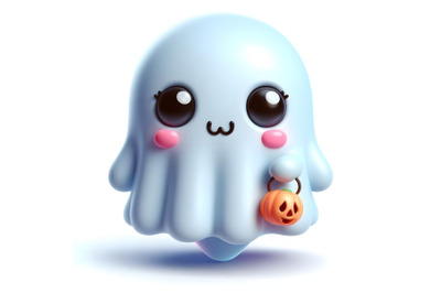 3D cute adorable ghost