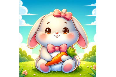 Cute cartoon bunny