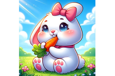 Cute cartoon bunny