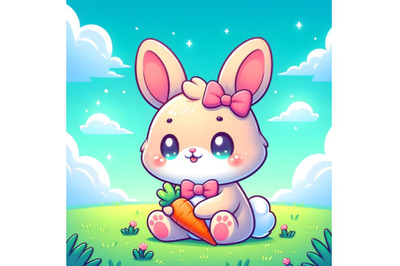 Cute cartoon bunny