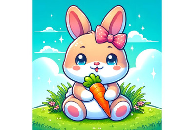 Cute cartoon bunny