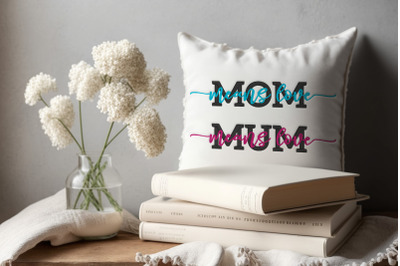 Mom Means Love Mum Means Love | Embroidery