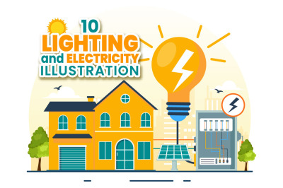 10 Lighting and Electricity Energy Illustration