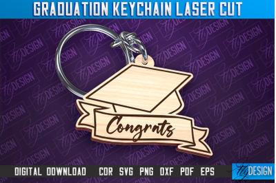 Graduation Keychain Laser Cut | School Quotes | CNC File &nbsp;