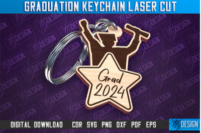 Graduation Keychain Laser Cut | School Quotes | CNC File &nbsp;