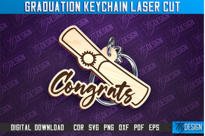 Graduation Keychain Laser Cut | School Quotes | CNC File &nbsp;