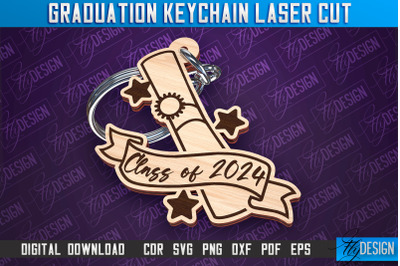 Graduation Keychain Laser Cut | School Quotes | CNC File &amp;nbsp;