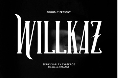 Willkaz Serif Display Decorative Typeface Font