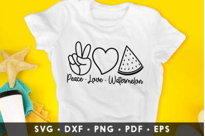 Peace Love Watermelon | Summer SVG