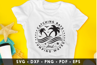 Catching Rays and Jumping Waves, Summer SVG File