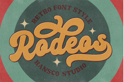 Rodeos Retro Lettering Font